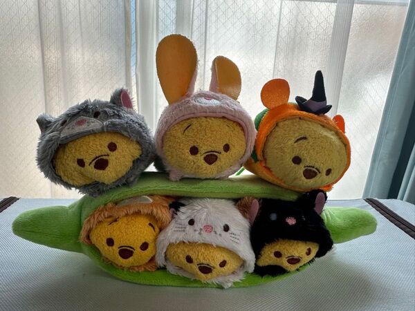 新品タグ付き ディズニー プーさん ツムツム ぬいぐるみ まとめ売り