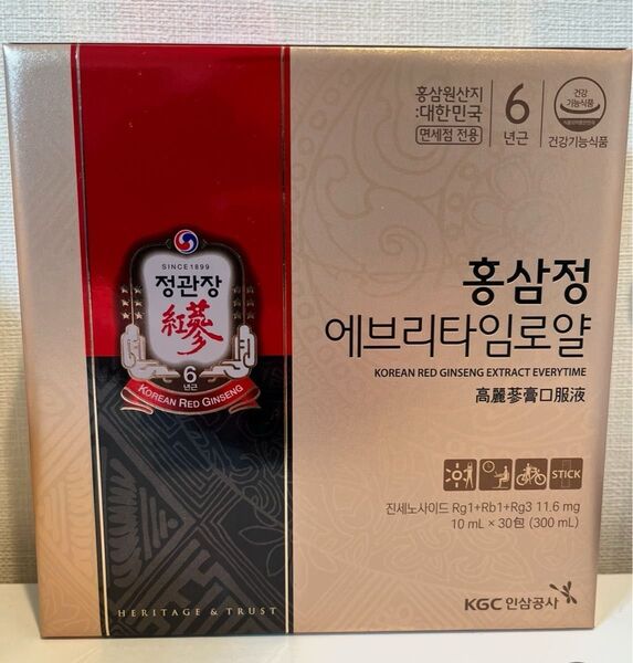 正官庄高麗人蔘紅蔘エブリタイムロイヤル10ml×30包未使用