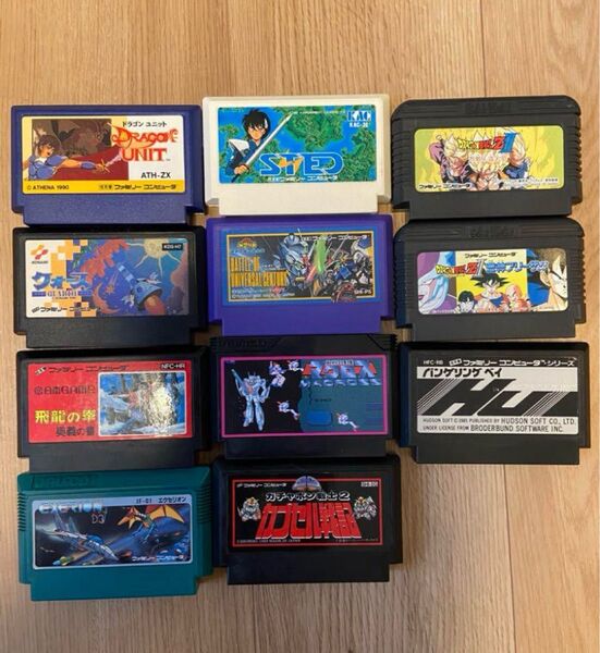 ファミコンソフト レア品含む11本セット まとめ売り 任天堂 ファミコン ファミリーコンピュータ FC カセット