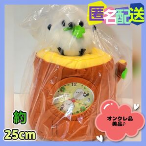 ふくふくシマエナガ ちょこんとぬいぐるみ時計3 (新品タグ付き)※オンクレ品