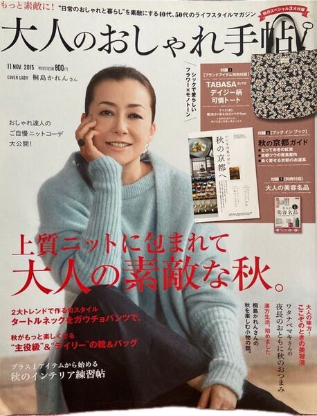 大人のおしゃれ手帖 (11 NOV.2015) 月刊誌/宝島社 (編者) 付録なし