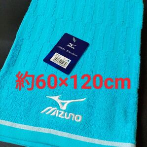 MIZUNO ミズノ サイズ:約60×120cm 大判サイズ バスタオル スポーツタオル 刺繍ロゴ付き タオル