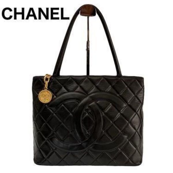 美品 CHANEL シャネル マトラッセ 復刻トート バッグ ココマーク
