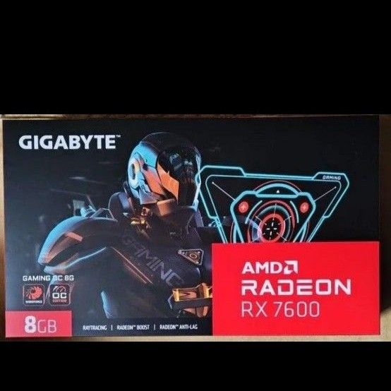 未使用 Radeon RX 7600 8GB Gaming GV-R76GAMING OC-8GD GIGABYTE