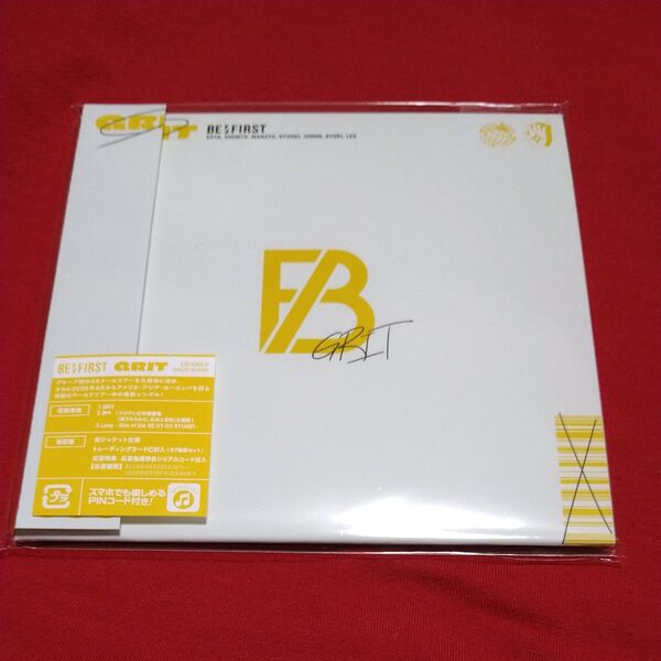 CD Only盤 (初回仕様) 紙ジャケット トレカC BE:FIRST CD/GRIT 25/5/28発売 ドラマ主題歌