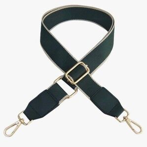 ショルダーベルト ショルダーストラップ 肩紐 肩ひも グリーン ナスカン ゴールド 金具 緑色 ダークグリーン ベージュ