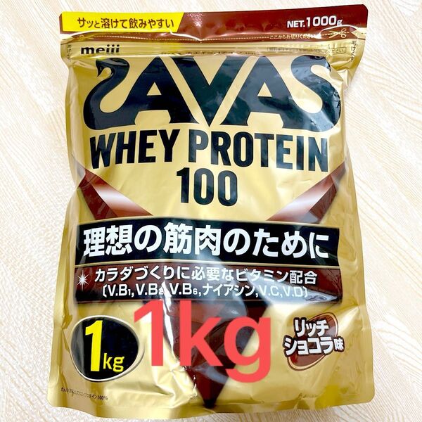 ザバス ホエイプロテイン100 リッチショコラ味 1kg × 1袋