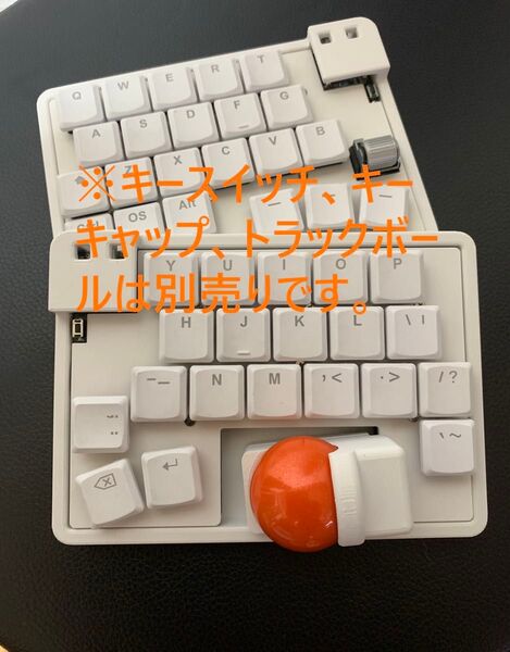 無線キーボード Zonkey(マットホワイト) ※roBa同様に使用可能です。 キーキャップ、トラックボールは別売りです。
