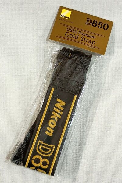 新品 ニコン Nikon D850 プレミアムゴールドストラップ