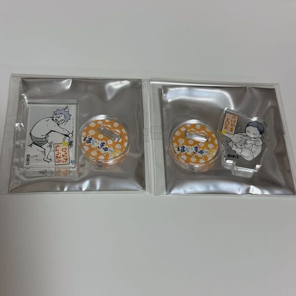 ハイキューファンパーク アクリルminiフィギュア 日向翔陽 影山飛雄 ひなたしょうよう かげやまとびお