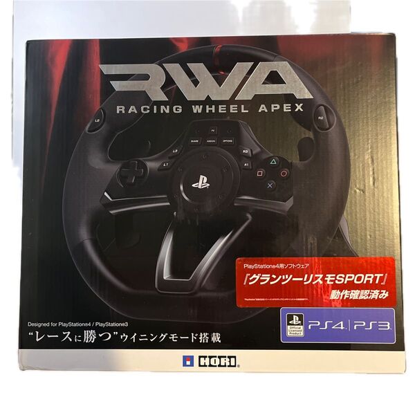 未使用新品 レーシングホイールエイペックス for PS4/PS3/PC PS4-052 HORI