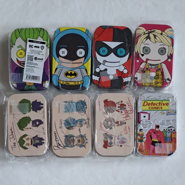 DCコミックス キャラクター缶 8個セット バットマン ジョーカー スーパーマン ハーレイクイン 等 アメコミ