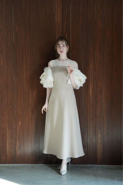 Acka organdy frill dress