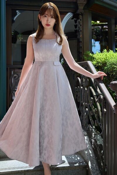 【新色】HerliptoClassic Floral JacquardDress