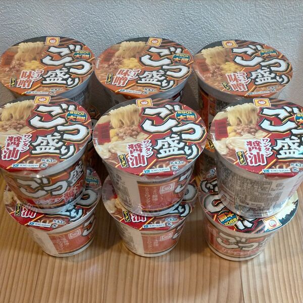 食品 カップ麺 マルちゃん ごつ盛り コーン味噌 ワンタン醤油