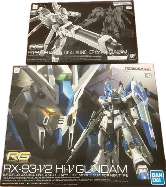 RG RX-93-ν2 Hi-νガンダム + Hi-νガンダム専用ハイパー・メガ・バズーカ・ランチャー 未開封品 セット