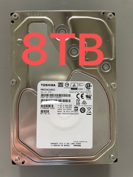 TOSHIBA MN05ACA800 8TB HDD