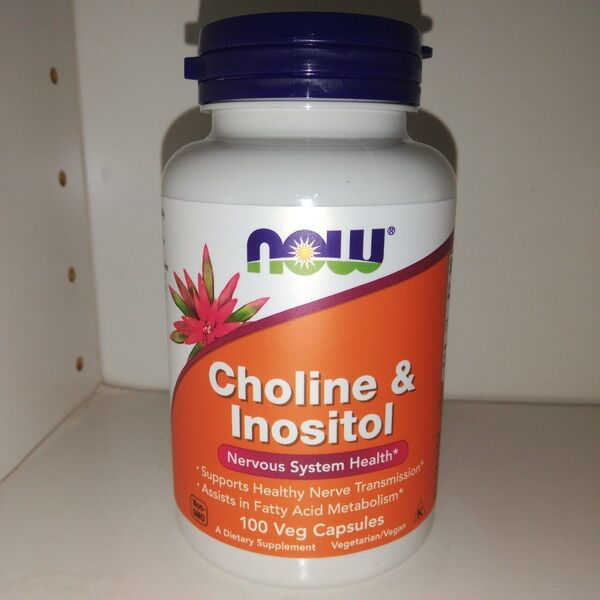 コリン 250mg イノシトール 250mg 100ベジカプセル NOW Foods ナウフーズ