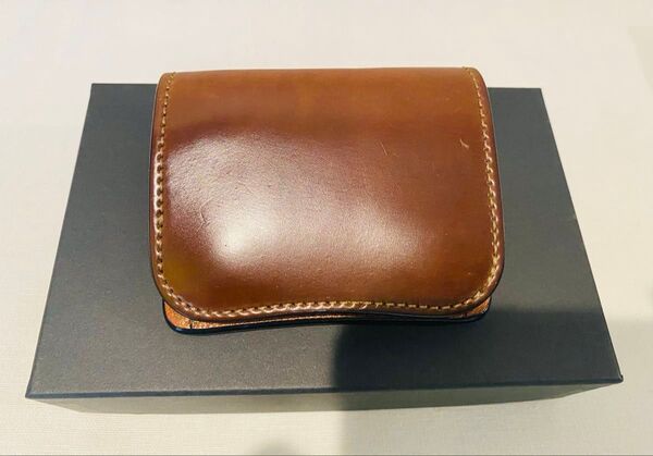 希少 バーボン シェルコードバン×型押しサドル 特別生産品 WILDSWANS ワイルドスワンズ パーム 財布 小銭入れ