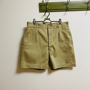 実物 フランス軍 m52チノショーツ ハーフパンツ 短パン