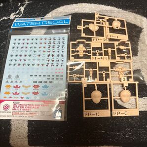 30MS 水転写式デカール汎用①+無塗装フェイスパーツ カラーA