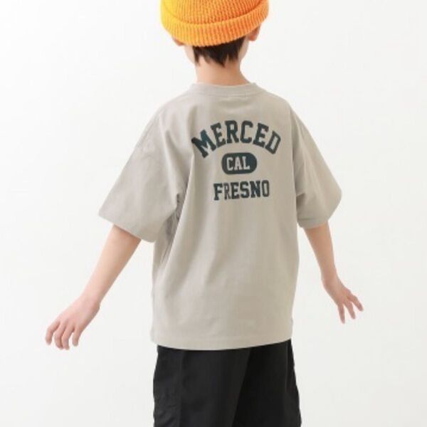Tシャツ デビラボ BIGシルエット プリント半袖Tシャツ キッズ 子供服 男の子 女の子 110cm