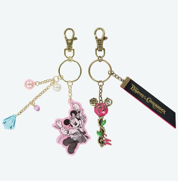 ディズニーランド パイレーツオブカリビアン キーチェーン ミニー 新品未開封品