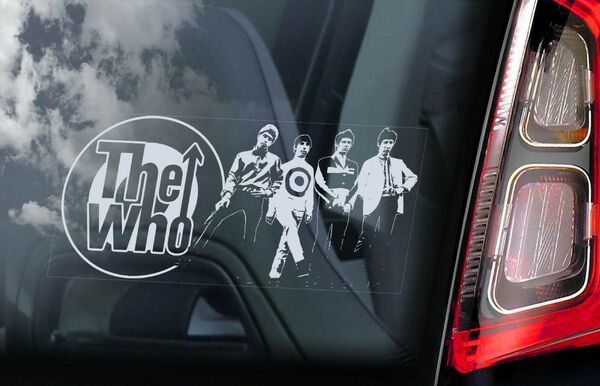 ◆微難 ザ・フー/The Who ② 外張り カーステッカー 215×100mm◆スモークウインドウに映える!