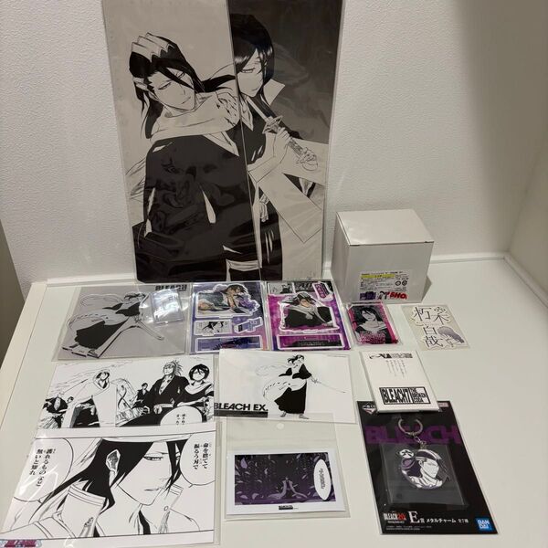 BLEACH EX. 朽木白哉 アクリルスタンド 複製原稿 マグカップ アクリルブロック 原画展 バースデーアクリルジオラマ
