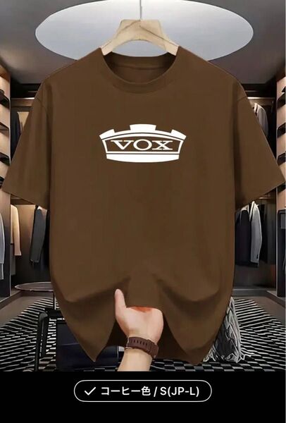 LサイズVOX ロゴTシャツ ブラウン ビートルズ