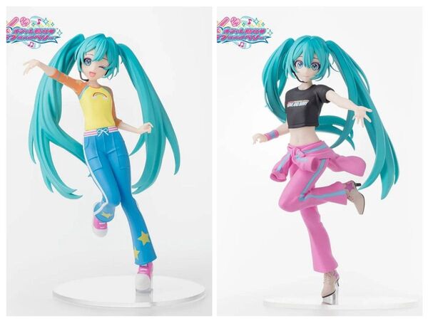 ※新作 送料無料 2個セット 初音ミク×オシャレ魔女 ラブ and ベリー Desktop ラブ衣装 ベリー衣装 フィギュア