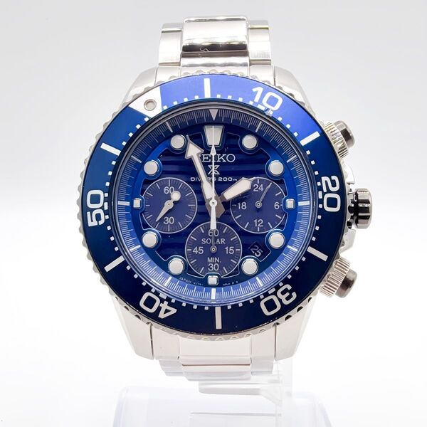 ★美品★ SEIKO セイコー プロスペックス PROSPEX SSC741P1 腕時計 ソーラー ダイバーズ クロノグラフ
