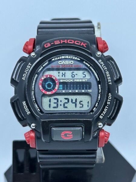 CASIO G-SHOCK DW-9052 6/3新品電池交換済 カシオ ジーショック ブラック レッド 3232