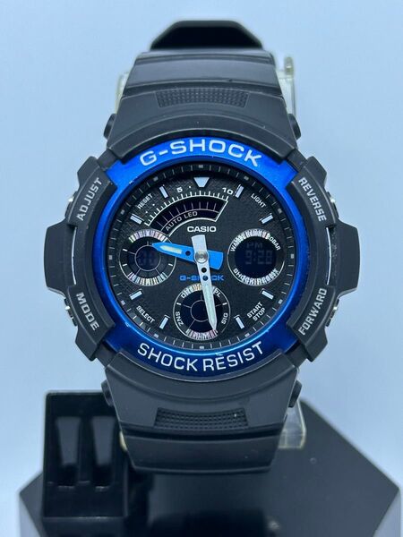 CASIO G-SHOCK AW-591-2AJF カシオ ジーショック 稼動品 ゆうパケットプラス発送 アナデジ ブルー