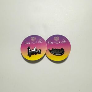 hide ピンズ ロゴ 2個セット