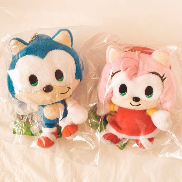 ソニック エミー SONIC&FRIENDS ソニック&フレンズ マスコット ぬいぐるみ ソニックザヘッジホッグ SEGA セガ