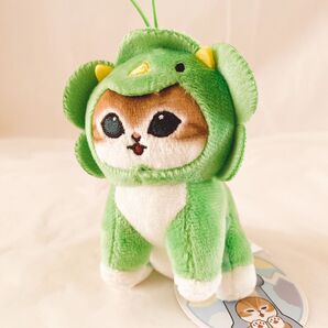 かいじゅうにゃん mofusand モフサンド マスコットぬいぐるみ ライトグリーン 怪獣 猫 ねこ 新品 サメにゃん