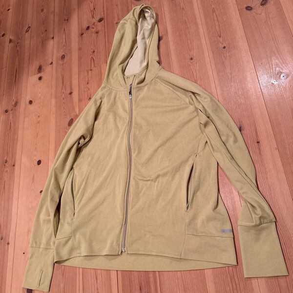 無印 UVメッシュパーカー 黄色 M
