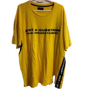 ZARA Tシャツ イエロー メンズ
