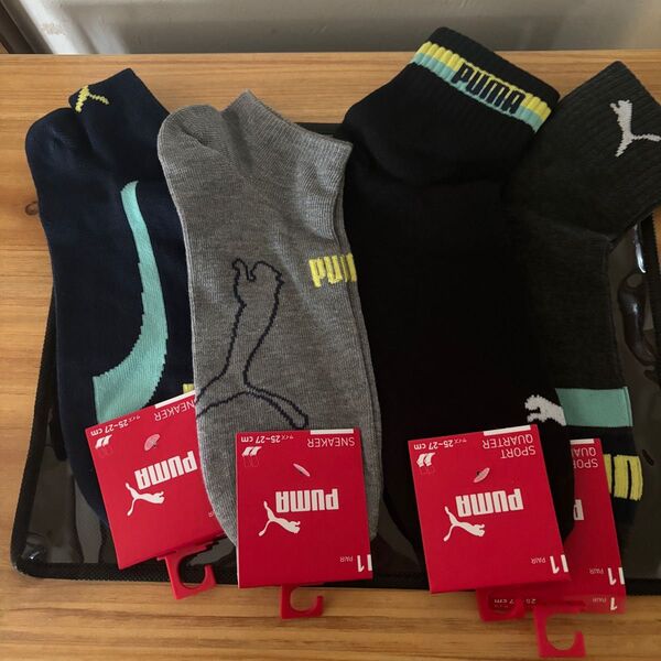 PUMAメンズ靴下4足 25〜27㎝