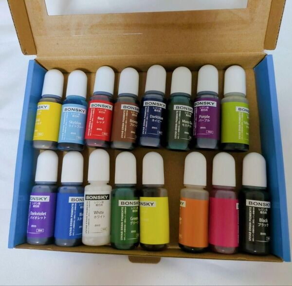 レジン 着色剤 レジン液 エポキシ樹脂 着色剤 透明色-16色*10ml