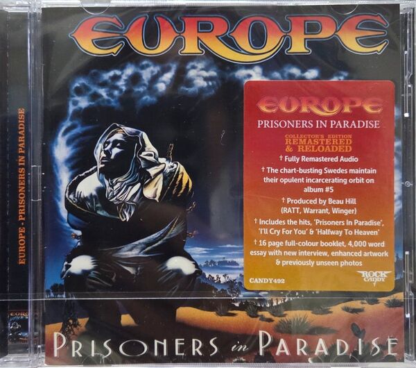 【新品、未開封、シュリンク付き】ヨーロッパ EUROPE/PRISONERS In PARADISE ROCKCANDY盤 CD