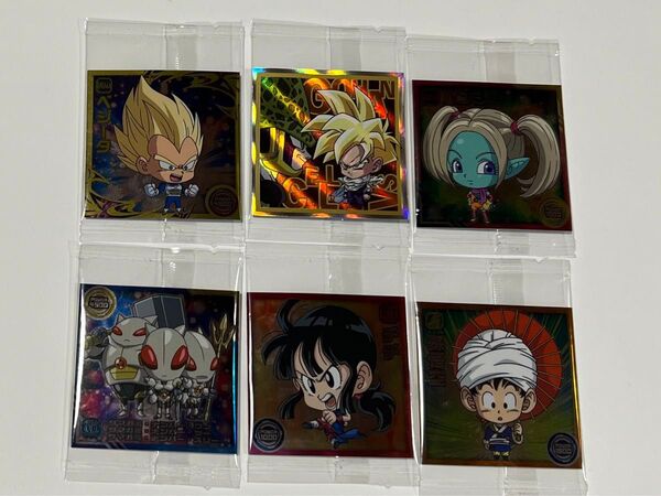 ドラゴンボール 超戦士シールウエハース超 勝利への執念 シール6枚セット