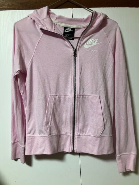 NIKE ジップパーカー ピンク ジャージ ナイキ 長袖 スポーツ トレーニング ランニング ヨガ ジムウェア スウェット