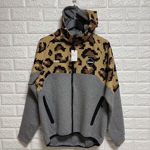 F.C.Real Bristol VENTILATION HOODIE パーカー ブリストル F.C.R.B. M レオパード