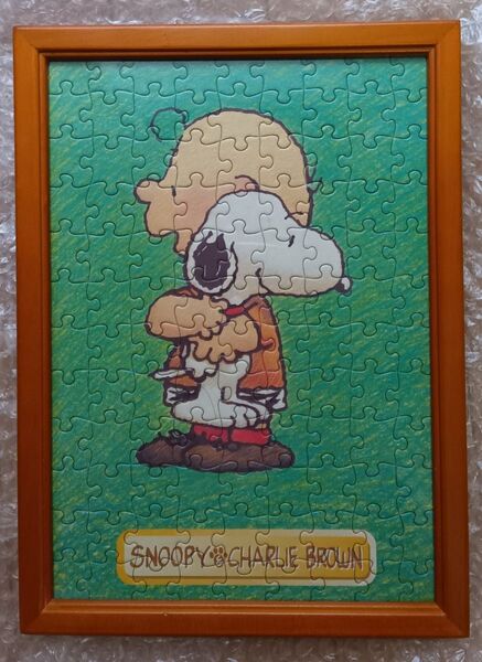 スヌーピー チャーリーブラウン ジグソーパズル 枠付 SNOOPY 108ピース コレクション レア