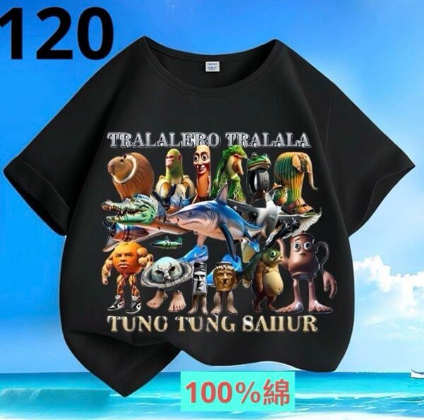 トゥントゥントゥンサフール Tシャツ 120cm 子供服 キッズ服