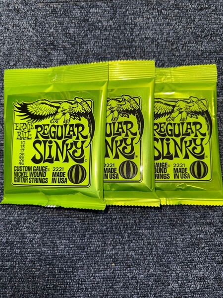 3パックセットErnie Ball Regular Slinky エレキギター弦