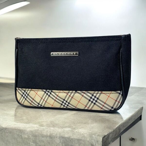 Burberry バーバリー ノバチェック ポーチ 小物入れ 化粧ポーチ セカンドバッグ マルチケース 送料無料 匿名配送