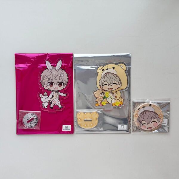 WIND BREAKER ウィンドブレーカー ウィンブレ FavoteriA ファボテリア 兎耳山 アクスタ 缶バッジ 3点セット